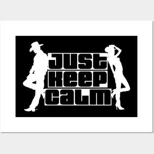JUST KEEP CALM (white) Posters and Art